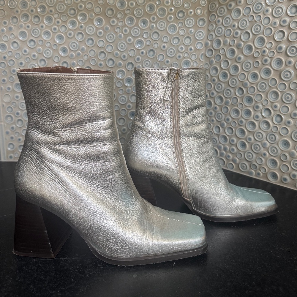 Silver Alohas Ankle Bootie
